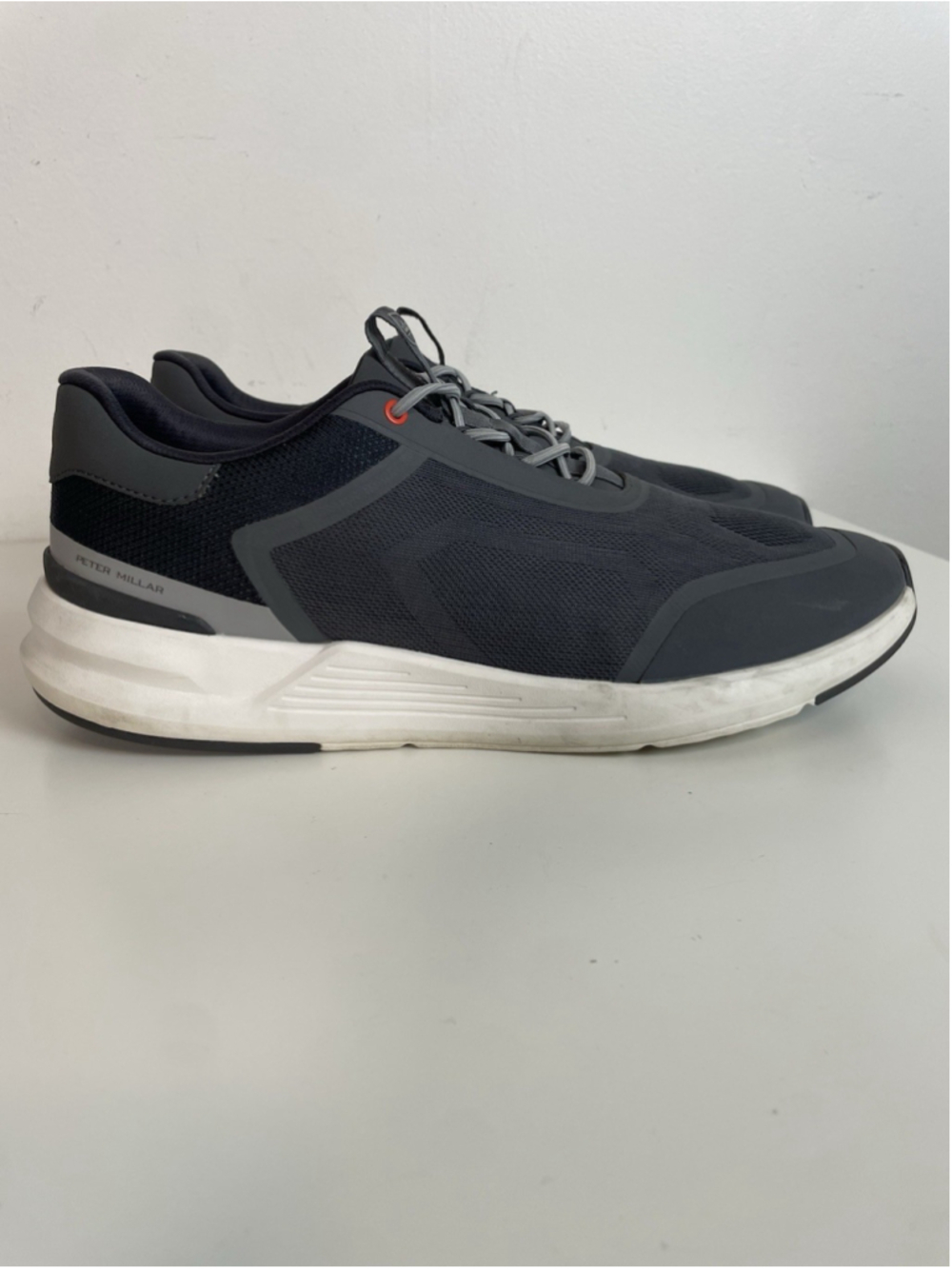 Peter Millar Camberfly Sneakers Mens 11 Iron Gray Mesh Fabric Athletic